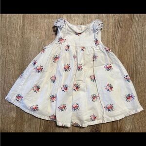 Janie and Jack White Floral Dress 6-12 Months
